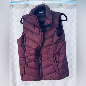 The North Face Maroon Puffer Vest